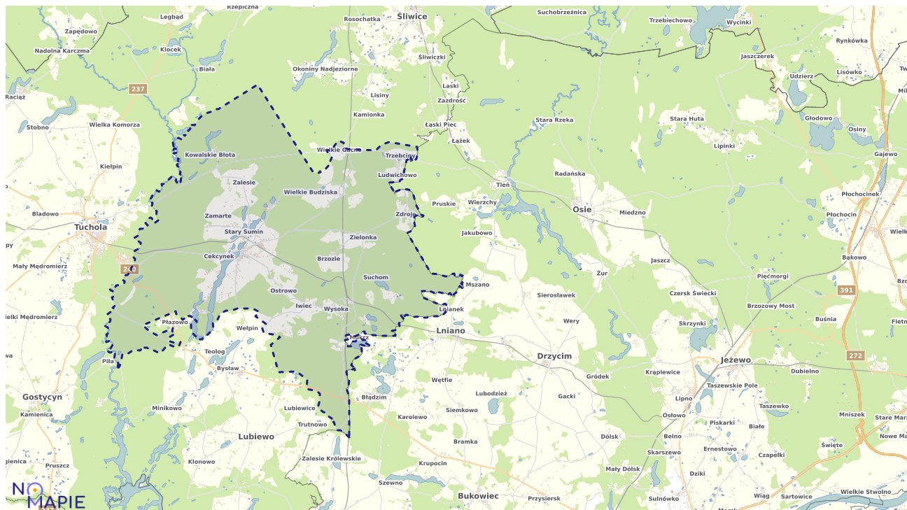 Mapa wyborów do sejmu Cekcyn