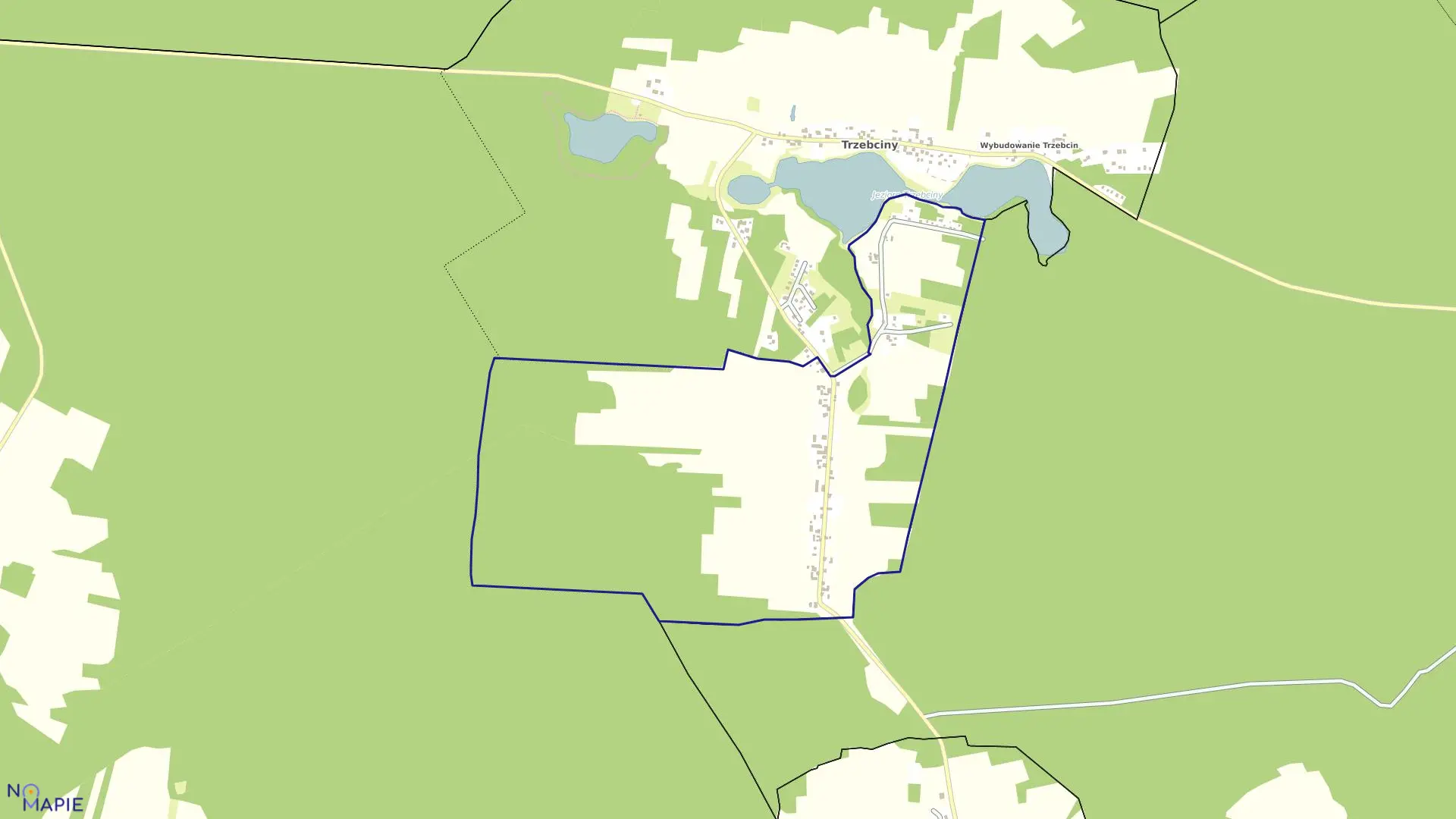 Mapa obrębu Ludwichowo w gminie Cekcyn